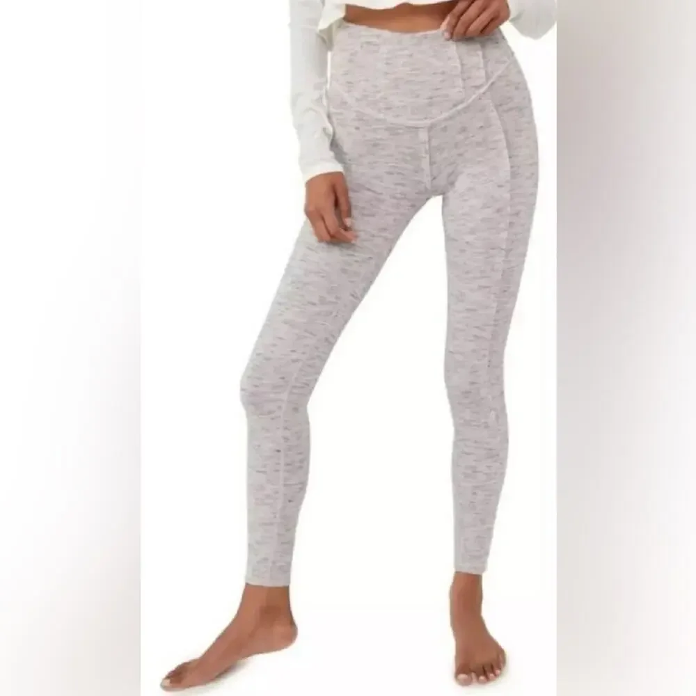 Free People Movement Hybrid Leggings Gray Space Dyed Size L